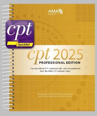 CPT Professional 2025 and CPT QuickRef APP Bundle - American Medical Association - cover