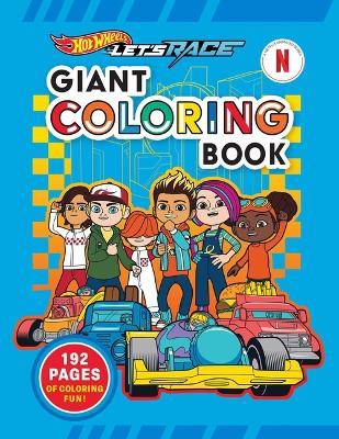 Hot Wheels: Let's Race Giant Coloring Book - Mattel - cover