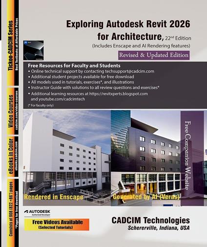 Exploring Autodesk Revit 2026 for Architecture, 22nd Edition