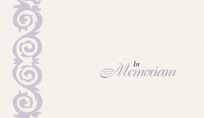 In Memoriam Cards: Pack of 25 - cover