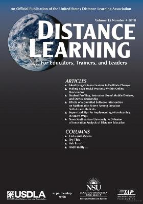 Distance Learning Vol 15 Issue 4 - cover