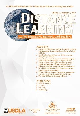 Distance Learning Vol 16 Issue 2 - cover