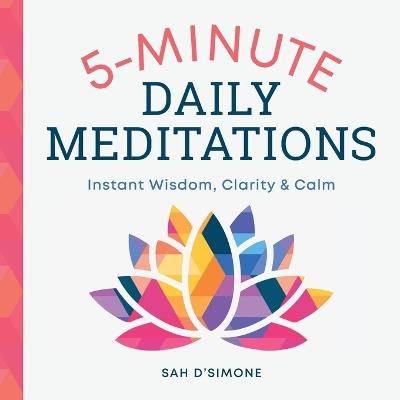 5-Minute Daily Meditations - Sah D'Simone - cover