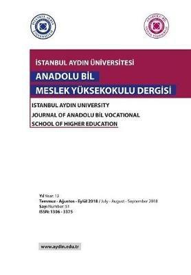 Anadolu Bil MYO Dergisi: Istanbul Aydin University - cover