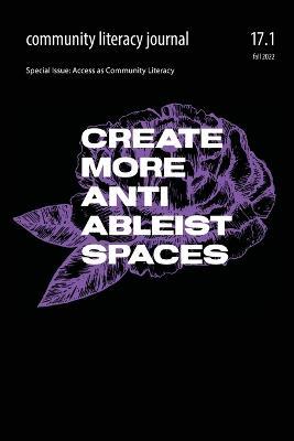 Community Literacy Journal 17.1 (Fall 2022) - cover