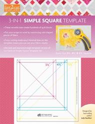fast2cut 3-in-1 Simple Square Template: Easily Cut 3 1/2 