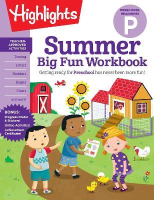 Summer Big Fun Workbook Preschool Readiness: Summer Preschool Learning Activity Book with Letter Tracing, Writing Practice and More for Kids Ages 3-5 - cover