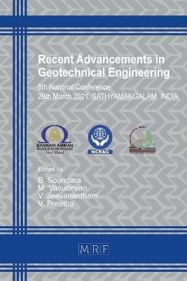 Recent Advancements in Geotechnical Engineering: Ncrag'21 - cover