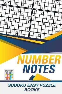 Number Notes Sudoku Easy Puzzle Books - Senor Sudoku - cover