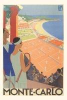 Libro in inglese Vintage Journal Badminton Court, Monte Carlo Travel Poster 