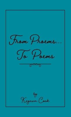 From Proems....To Poems - Keyawn Cook - cover