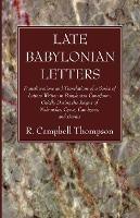 Late Babylonian Letters - R Campbell Thompson - cover