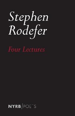 Four Lectures - Stephen Rodefer - cover