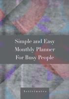 Simple and Easy Monthly Planner For Busy People - Activinotes - cover