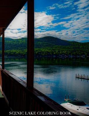 Scenic Lake template Coloring Book sir Michael limited edition: lake george New York coloring book - Michael Huhn - cover