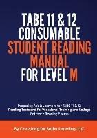 TABE 11 and 12 Consumable Student Reading Manual for Level M - cover