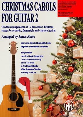 Christmas Carols For Guitar 2 - Akers - cover