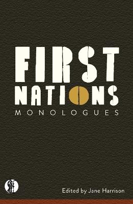 First Nations Monologues - cover