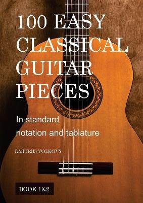 100 Easy Classical Guitar pieces Book 1&2 - cover