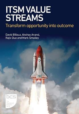 ITSM Value Streams: Transform opportunity into outcome - David Billouz,Akshay Anand,Rajiv Dua - cover