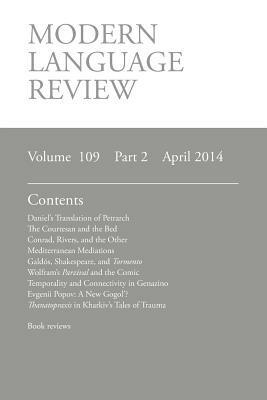 Modern Language Review (109: 2) April 2014 - cover