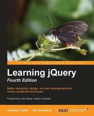 Learning jQuery - Fourth Edition - Jonathan Chaffer,Karl Swedberg - cover