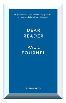 Dear Reader - Paul Fournel - cover