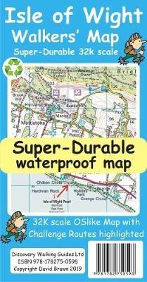 Isle of Wight Walkers Map - David Brawn - cover