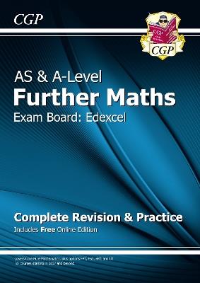 AS & A-Level Further Maths for Edexcel: Complete Revision & Practice with Online Edition - CGP Books - cover