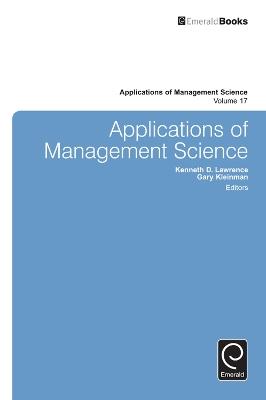 Applications of Management Science - cover