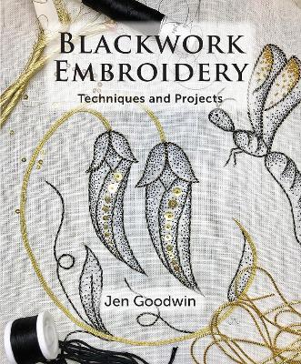 Blackwork Embroidery - Jen Goodwin - cover