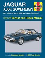 Jaguar XJ6 & Sovereign (Oct 86 - Sept 94) Haynes Repair Manual