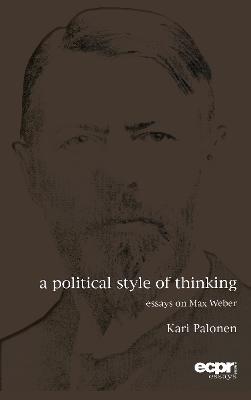 A Political Style of Thinking - Kari Palonen - cover