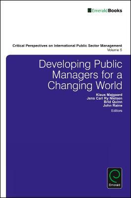 Developing Public Managers for a Changing World - cover