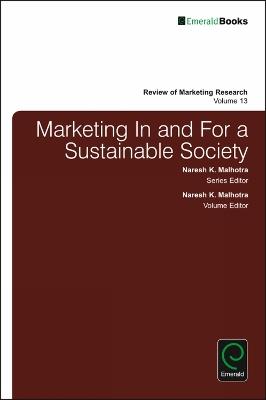 Marketing In and For a Sustainable Society - cover