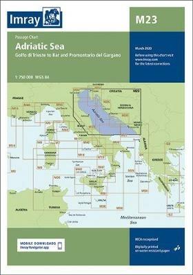 Imray Chart M23 Adriatic Sea Passage Chart: Golfo di Trieste to Bar and Promontorio del Gargano - Imray - cover