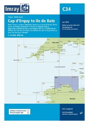 Imray Chart C34: Cap d'Erquy to Ile de Batz - Imray - cover