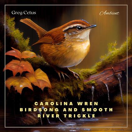 Carolina Wren Birdsong and Smooth River Trickle