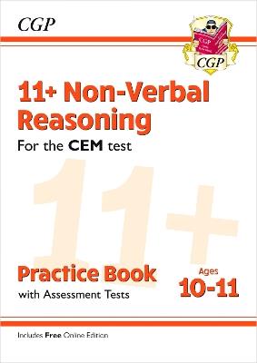11+ CEM Non-Verbal Reasoning Practice Book & Assessment Tests - Ages 10-11 (with Online Edition) - CGP Books - cover