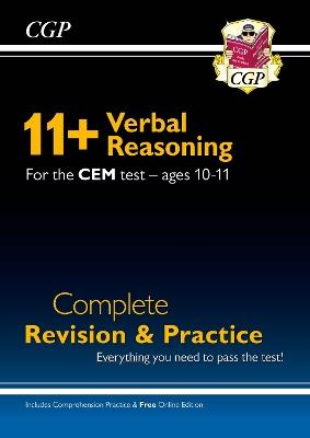 11+ CEM Verbal Reasoning Complete Revision and Practice - Ages 10-11 (with Online Edition) - CGP Books - cover
