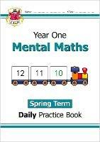KS1 Mental Maths Year 1 Daily Practice Book: Spring Term - CGP Books - cover