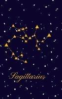 Elegant Star Studded Dark Blue Sagittarius Birthday Notebook/Journal: Fancy Zodiac Notebook for Journaling Astrology Notebook Birthday Gift - Kattart - cover