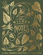 Gilded Notes: 16 Foil-Stamped Notecards & Envelopes