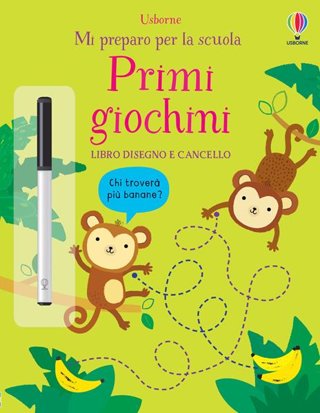 Primi giochini. Ediz. a colori. Con pennarello - Genine Delahaye,Jessica Greenwell - copertina