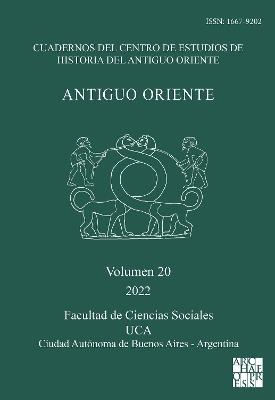 Antiguo Oriente: Vol. 20 2022 - cover