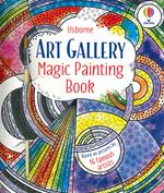 Art gallery. Magic painting book. Con pennello