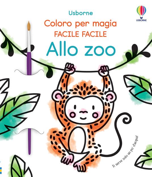 Allo zoo. Ediz. illustrata. Con pennello - Abigail Wheatley - copertina