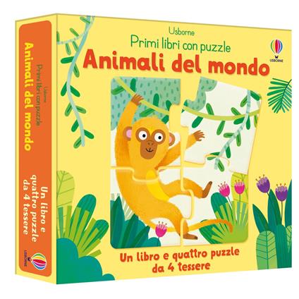 Animali del mondo. Ediz. a colori. Con 4 puzzle - Matthew Oldham - copertina