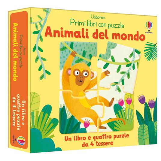 Animali del mondo. Ediz. a colori. Con 4 puzzle - Matthew Oldham - copertina