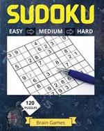 Sudoku Puzzle Book for Grown Ups: Great Medium to Hard Sudoku Puzzles with Solutions/ Over 120 Sudoku Puzzles for Grown Ups